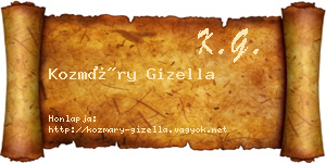 Kozmáry Gizella névjegykártya